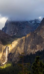 Preview wallpaper yosemite national park, yosemite, mountain, fog