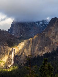 Preview wallpaper yosemite national park, yosemite, mountain, fog