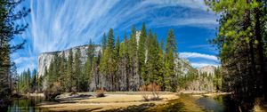 Preview wallpaper yosemite national park, yosemite, mountains, sky, hdr