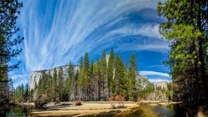 Preview wallpaper yosemite national park, yosemite, mountains, sky, hdr