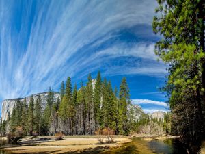 Preview wallpaper yosemite national park, yosemite, mountains, sky, hdr