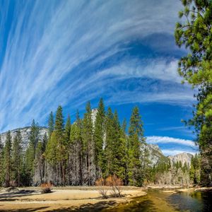 Preview wallpaper yosemite national park, yosemite, mountains, sky, hdr