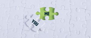 Preview wallpaper you, me, words, puzzle