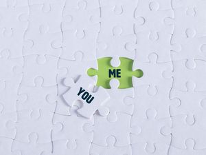 Preview wallpaper you, me, words, puzzle