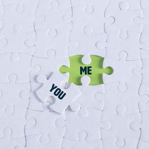 Preview wallpaper you, me, words, puzzle