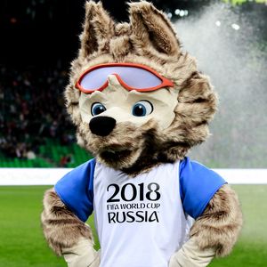 Preview wallpaper zabivaka, mascot, world cup 2018, fifa, football