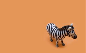 Preview wallpaper zebra, toy, white, striped