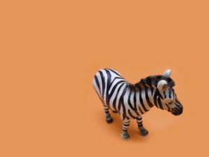 Preview wallpaper zebra, toy, white, striped