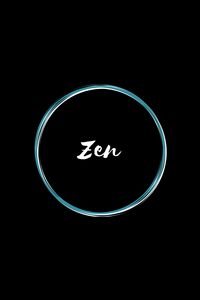 Preview wallpaper zen, word, inscription, circle, ring