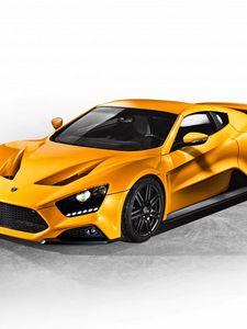 Preview wallpaper zenvo, st1, 2015, yellow, side view