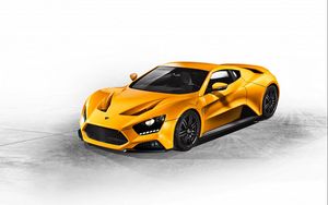 Preview wallpaper zenvo, st1, 2015, yellow, side view