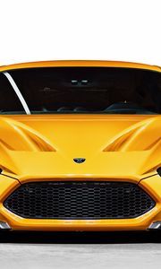 Preview wallpaper zenvo, st1, yellow, front view