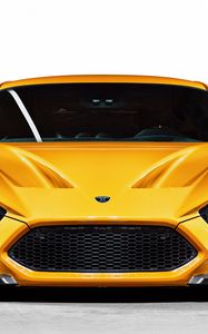 Preview wallpaper zenvo, st1, yellow, front view