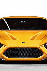 Preview wallpaper zenvo, st1, yellow, front view