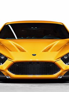 Preview wallpaper zenvo, st1, yellow, front view