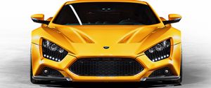 Preview wallpaper zenvo, st1, yellow, front view