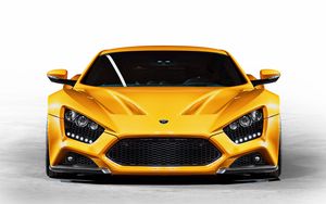 Preview wallpaper zenvo, st1, yellow, front view