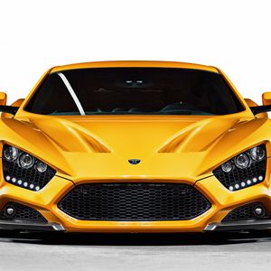 Preview wallpaper zenvo, st1, yellow, front view