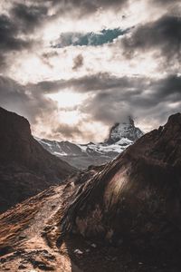 Preview wallpaper zermatt, switzerland, mountains, clouds