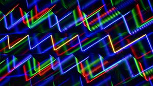 Preview wallpaper zigzags, lines, abstraction, bright