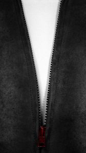 Preview wallpaper zipper, black, white