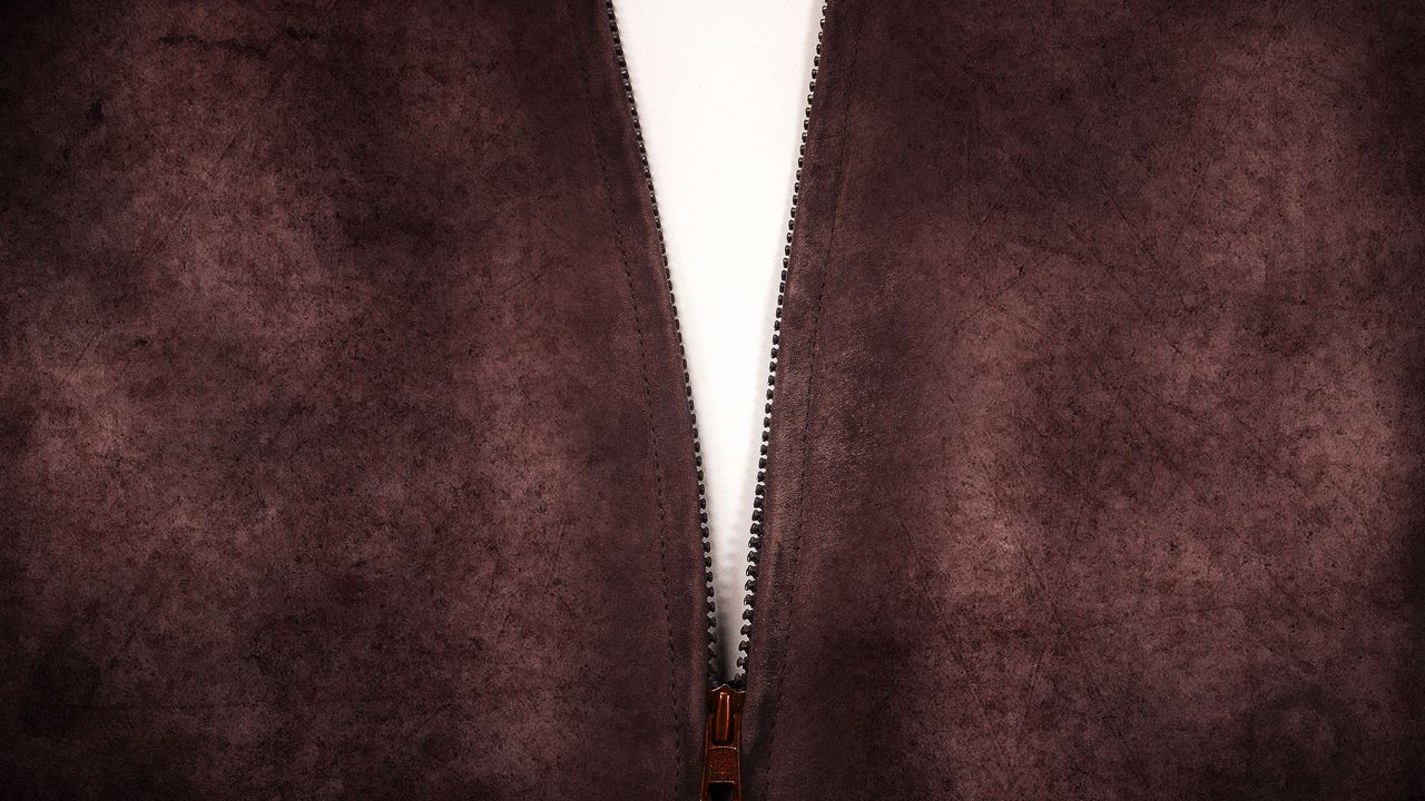 Wallpaper zipper, brown, white