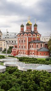 Preview wallpaper znamensky cathedral, cathedral, moscow, russia, architecture