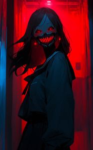 Preview wallpaper zombie, skeleton, monster, dark, anime, art